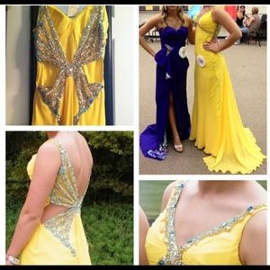 Jaw-dropping formal dress with butterfly back